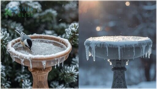 winter bird water source